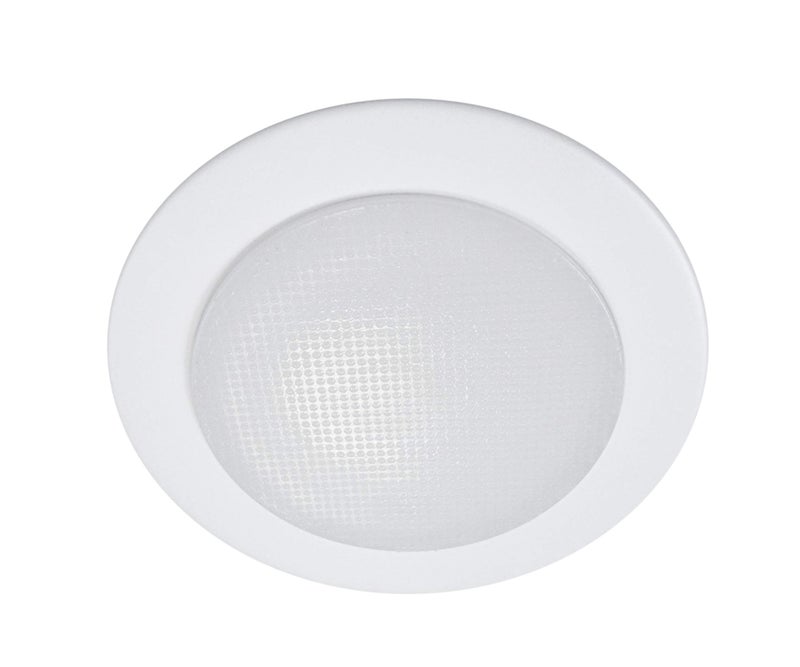 NICOR Lighting 4 inch White Shower Trim with Glass Albalite Lens, for 4 inch Housings (19509WH) - Image 2